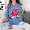 Orchids Flowers Book Floral Women's Comfort Colors T-Shirt Chalky Mint Orchids Flowers Book Floral Women's Comfort Colors T-Shirt Chalky Mint