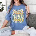 Peace Love Books Librarian Teacher Life Book Library Women's Comfort Colors T-Shirt Chalky Mint Peace Love Books Librarian Teacher Life Book Library Women's Comfort Colors T-Shirt Chalky Mint