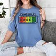 Powered By Books Bookworm Librarian Reading Women's Comfort Colors T-Shirt Chalky Mint