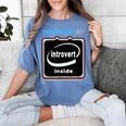 Powered By Introvert Inside Embrace Your Quiet Strength Women's Comfort Colors T-Shirt Chalky Mint Powered By Introvert Inside Embrace Your Quiet Strength Women's Comfort Colors T-Shirt Chalky Mint