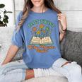 Pregnancy Announcement Book Lover Reveal Pregnant Women's Comfort Colors T-Shirt Chalky Mint