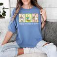 Preppy 100 Days Of School Goose Coffee Books Teacher Life Women's Comfort Colors T-Shirt Chalky Mint Preppy 100 Days Of School Goose Coffee Books Teacher Life Women's Comfort Colors T-Shirt Chalky Mint