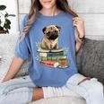 Pug Dog Reading Book Coffee Read Books Be Kind Stay Weird Women's Comfort Colors T-Shirt Chalky Mint Pug Dog Reading Book Coffee Read Books Be Kind Stay Weird Women's Comfort Colors T-Shirt Chalky Mint