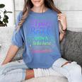 I Put My Book Down To Be Here Whimsical Graphic For Readers Women's Comfort Colors T-Shirt Chalky Mint