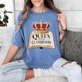 Queen Of The Classroom Appreciation Royal Crown Book Women's Comfort Colors T-Shirt Chalky Mint
