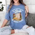 Quilting Sewing Machine Quilter Easily Distracted By Book Women's Comfort Colors T-Shirt Chalky Mint