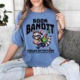 Racoon-Bookworm-Book Bandit-Fueled By Fiction Women's Comfort Colors T-Shirt Chalky Mint Racoon-Bookworm-Book Bandit-Fueled By Fiction Women's Comfort Colors T-Shirt Chalky Mint