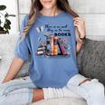 There Is No Such Thing As Too Many Books Reading Librarian Women's Comfort Colors T-Shirt Chalky Mint