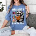 Well Read & Slightly Feral Raccoon Book Lover Graphic Women's Comfort Colors T-Shirt Chalky Mint Well Read & Slightly Feral Raccoon Book Lover Graphic Women's Comfort Colors T-Shirt Chalky Mint