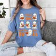 Read Boo KS Read More Bo KS Cute Ghost Reading Book Women's Comfort Colors T-Shirt Chalky Mint