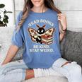 Read Books Be Kind Stay Weird Moth Coffee Lover Reading Women's Comfort Colors T-Shirt Chalky Mint