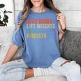 Read Books Lift Weights Fight Fascists Reading Women's Comfort Colors T-Shirt Chalky Mint