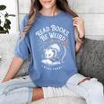 Read Books Be Weird Stay Feral Opossum Women's Comfort Colors T-Shirt Chalky Mint