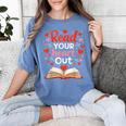 Read Your Heart Out Reading Book Lover Valentine Day Women's Comfort Colors T-Shirt Chalky Mint