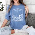 Read In Peace Skeleton Reading Book Halloween Bookish Women's Comfort Colors T-Shirt Chalky Mint