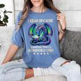 I Read Because Roasting People Is Frowned Upon Dragons Books Women's Comfort Colors T-Shirt Chalky Mint