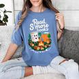 Read S'More Books Around Campfire National Book Week Women's Comfort Colors T-Shirt Chalky Mint