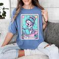 The Reader Retro Reading Skeleton Books Flowers Tarot Card Women's Comfort Colors T-Shirt Chalky Mint The Reader Retro Reading Skeleton Books Flowers Tarot Card Women's Comfort Colors T-Shirt Chalky Mint