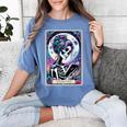 The Reader Tarot Card Reading Skeleton Skull Book Lover Women's Comfort Colors T-Shirt Chalky Mint