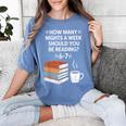 Reading 6-7 Six Seven Meme English Teacher Book Lover Women's Comfort Colors T-Shirt Chalky Mint