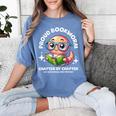 Reading Book Lovers Glasses Cartoon Worm Books Cute Bookworm Women's Comfort Colors T-Shirt Chalky Mint