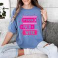 Reading Books Its Book Fair Week Women's Comfort Colors T-Shirt Chalky Mint