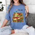 Reading Books Librarian Reader Nerd I'm Ok Teacher School Women's Comfort Colors T-Shirt Chalky Mint