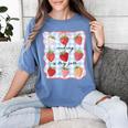 Reading Is My Jam Preppy Stawberry Bookworm Book Lover Nerd Women's Comfort Colors T-Shirt Chalky Mint