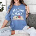 Reading Is Magical Book Lover Bookworm Librarian Library Day Women's Comfort Colors T-Shirt Chalky Mint Reading Is Magical Book Lover Bookworm Librarian Library Day Women's Comfort Colors T-Shirt Chalky Mint