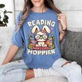 Reading Makes You Hoppier Bunny Book Fans Toddler Kid Women's Comfort Colors T-Shirt Chalky Mint Reading Makes You Hoppier Bunny Book Fans Toddler Kid Women's Comfort Colors T-Shirt Chalky Mint