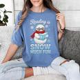 Reading Is Snow Much Fun Book Lover Winter Snowman Humor Women's Comfort Colors T-Shirt Chalky Mint Reading Is Snow Much Fun Book Lover Winter Snowman Humor Women's Comfort Colors T-Shirt Chalky Mint