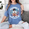 Reading Is Snow Much Fun Snowflake Top Hat Book Fan Winter Women's Comfort Colors T-Shirt Chalky Mint Reading Is Snow Much Fun Snowflake Top Hat Book Fan Winter Women's Comfort Colors T-Shirt Chalky Mint