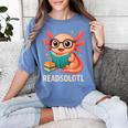 Readsolotl Kawaii Axolotl Reading Book Lover Women's Comfort Colors T-Shirt Chalky Mint Readsolotl Kawaii Axolotl Reading Book Lover Women's Comfort Colors T-Shirt Chalky Mint