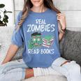 Real Zombies Read Books Zombie Women's Comfort Colors T-Shirt Chalky Mint Real Zombies Read Books Zombie Women's Comfort Colors T-Shirt Chalky Mint