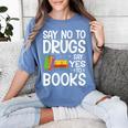 Red Ribbon Week Say No To Drugs Say Yes To Books Drug Free Women's Comfort Colors T-Shirt Chalky Mint Red Ribbon Week Say No To Drugs Say Yes To Books Drug Free Women's Comfort Colors T-Shirt Chalky Mint