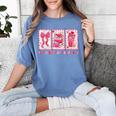 Retro Coquette Bow All Booked For Valentines Book Lover Cute Women's Comfort Colors T-Shirt Chalky Mint