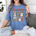 Retro Ghost Reading Book Teacher Librarian Bookish Christmas Women's Comfort Colors T-Shirt Chalky Mint Retro Ghost Reading Book Teacher Librarian Bookish Christmas Women's Comfort Colors T-Shirt Chalky Mint