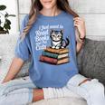 Retro I Just Want To Read Books And Pet Cats Cat For Men Women Kids Women's Comfort Colors T-Shirt Chalky Mint