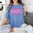 Retro Pink Coquette Bow Valentine Book Lover Varsity Women's Comfort Colors T-Shirt Chalky Mint