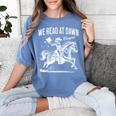 Retro We Read At Dawn Cowgirl Western Librarian Book Lover Women's Comfort Colors T-Shirt Chalky Mint Retro We Read At Dawn Cowgirl Western Librarian Book Lover Women's Comfort Colors T-Shirt Chalky Mint