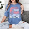 Ride Horses Read Books Be Happy Women's Comfort Colors T-Shirt Chalky Mint