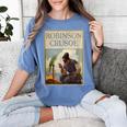 Robinson Crusoe Book Cover 1920 Women's Comfort Colors T-Shirt Chalky Mint