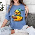 Rubber Duck Reading Book Rubber Duckie Reader Coffee Lover Women's Comfort Colors T-Shirt Chalky Mint