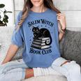 Salem Witch Book Club Bookish Halloween Cat Women Women's Comfort Colors T-Shirt Chalky Mint Salem Witch Book Club Bookish Halloween Cat Women Women's Comfort Colors T-Shirt Chalky Mint