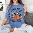 Salem WItch Book Club Halloween Raccoon Witch Reading Book Women's Comfort Colors T-Shirt Chalky Mint Salem WItch Book Club Halloween Raccoon Witch Reading Book Women's Comfort Colors T-Shirt Chalky Mint