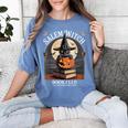 Salem Witch Book Club All Witches Welcome Halloween Reading Women's Comfort Colors T-Shirt Chalky Mint