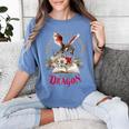 Santa's Favorite Book Dragon Christmas Magic Women's Comfort Colors T-Shirt Chalky Mint Santa's Favorite Book Dragon Christmas Magic Women's Comfort Colors T-Shirt Chalky Mint