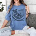 Schnauzer Hammock Reading Book Schnauzer Glasses Women's Comfort Colors T-Shirt Chalky Mint