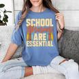 School Librarians Are Essential Library Book Lover Librarian Women's Comfort Colors T-Shirt Chalky Mint School Librarians Are Essential Library Book Lover Librarian Women's Comfort Colors T-Shirt Chalky Mint