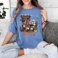 He Sees What You'Ve Been Reading Santa Christmas Bookish Women's Comfort Colors T-Shirt Chalky Mint He Sees What You'Ve Been Reading Santa Christmas Bookish Women's Comfort Colors T-Shirt Chalky Mint